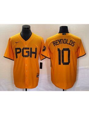 Bryan Reynolds Yellow Stitched Jersey